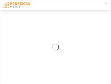 Tablet Screenshot of perfekta-pflege.com